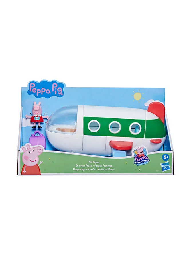 Peppa Pig Peppa  Peppa’s Adventures Air Peppa Airplane Vehicle Preschool Toy with Rolling Wheels, 1 Figure, 1 Accessory; for Ages 3 and Up