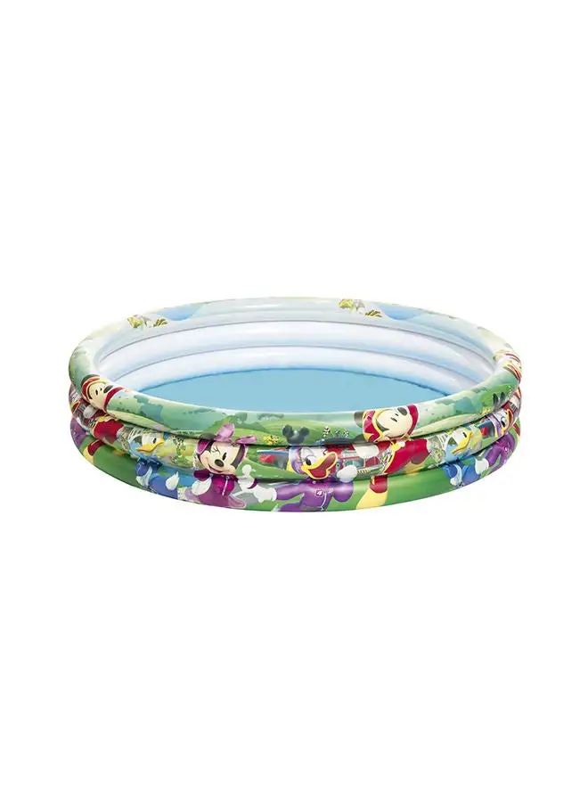 Bestway Mickey Mouse Clubhouse 3-Ring Pool With Repair Patch 1.22m x 25cm