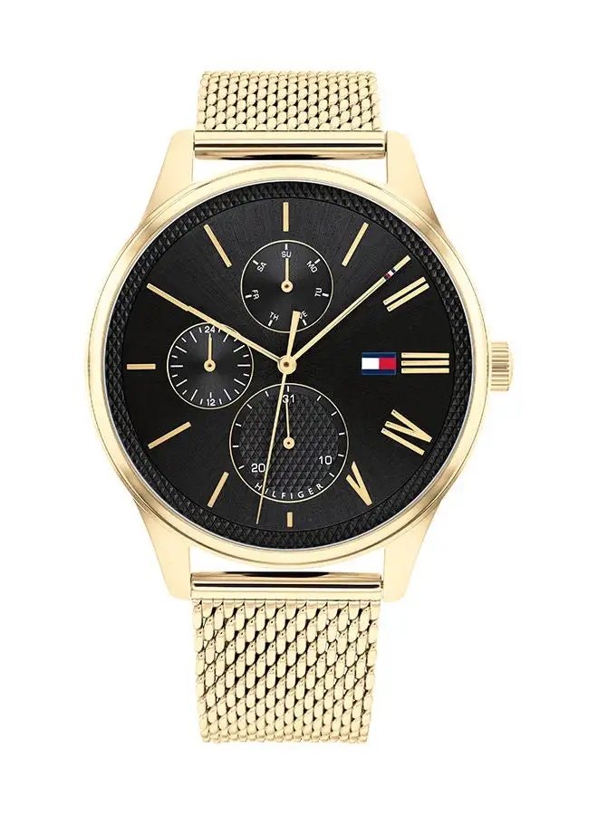 TOMMY HILFIGER Men's Damon  Black Dial Watch - 1791848