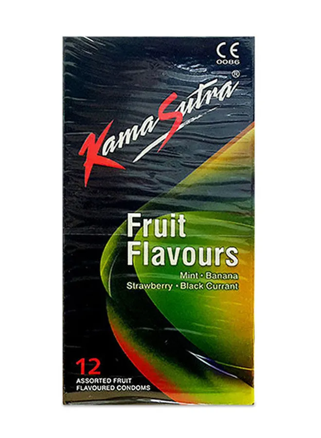 Kamasutra Assorted Fruit Flavoured Condoms Pack of 12