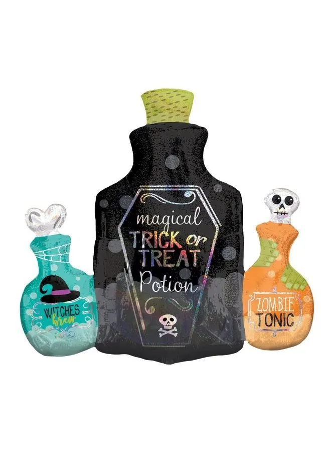 Anagram Potion Bottles Holographic Supershape Foil Balloon