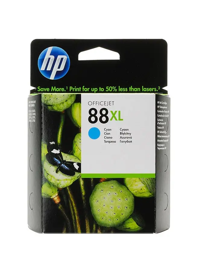 HP 88XL High Yield Original Ink Cartridge, Print upto 2,450 pages | Works with HP Officejet Pro K5400, K550, K8600 - Cyan