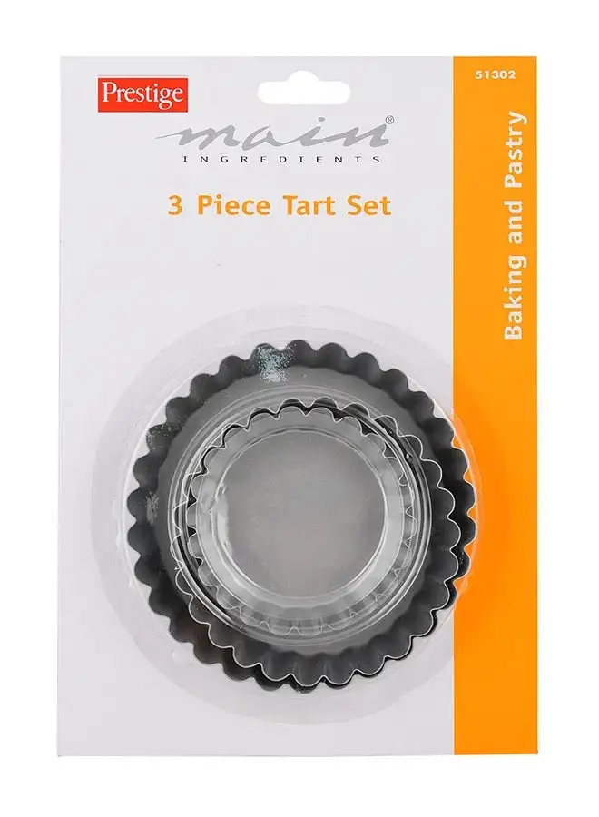 Prestige 3-Piece Tart Set Silver