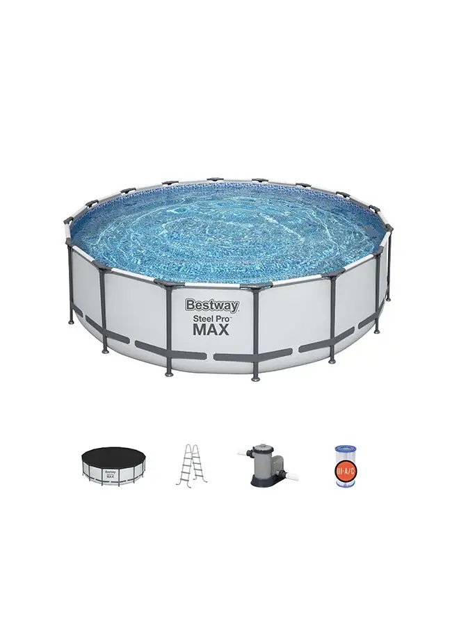 Bestway Steel Pro Max Above Ground Pool Set دائري 61.46 كجم