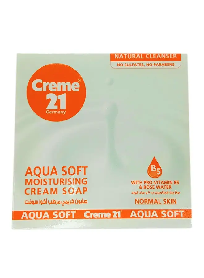 Creme 21 Aqua Soft Moisturising Soap Multicolour 3x125grams