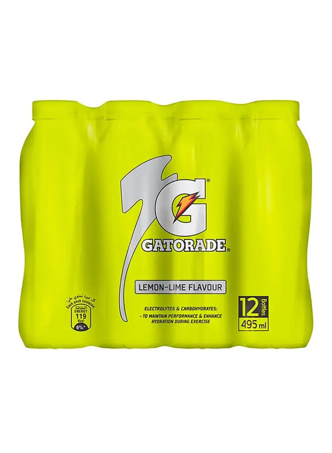 Gatorade Sports Drink Lemon-Lime 495ml Pack of 12