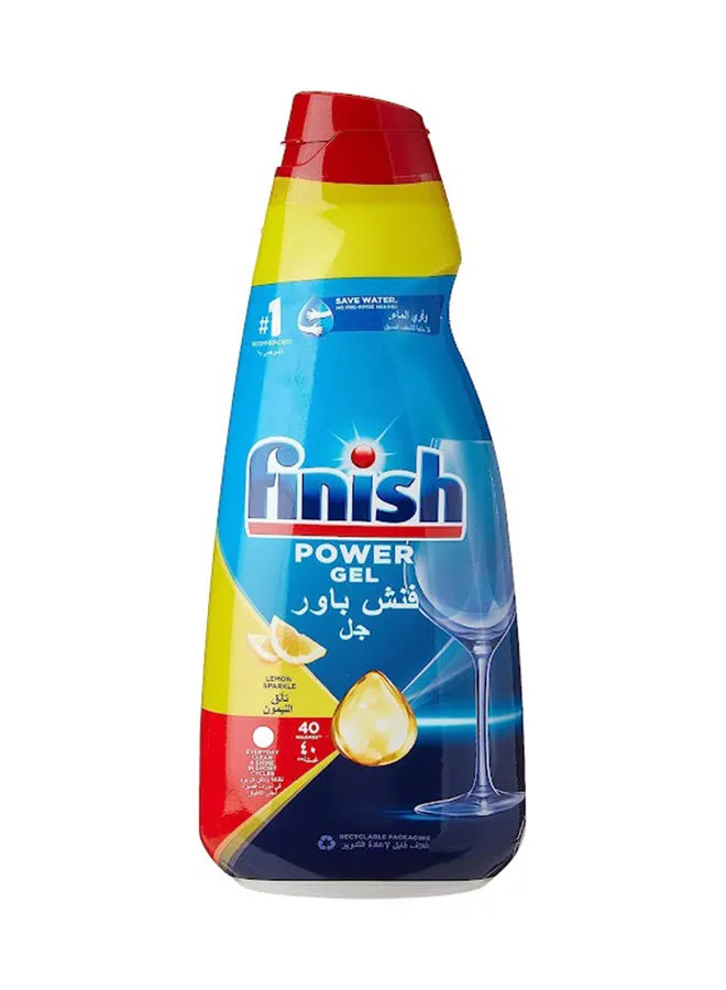 Finish Lemon Sparkle All In One Dishwasher Power Gel 1Liters