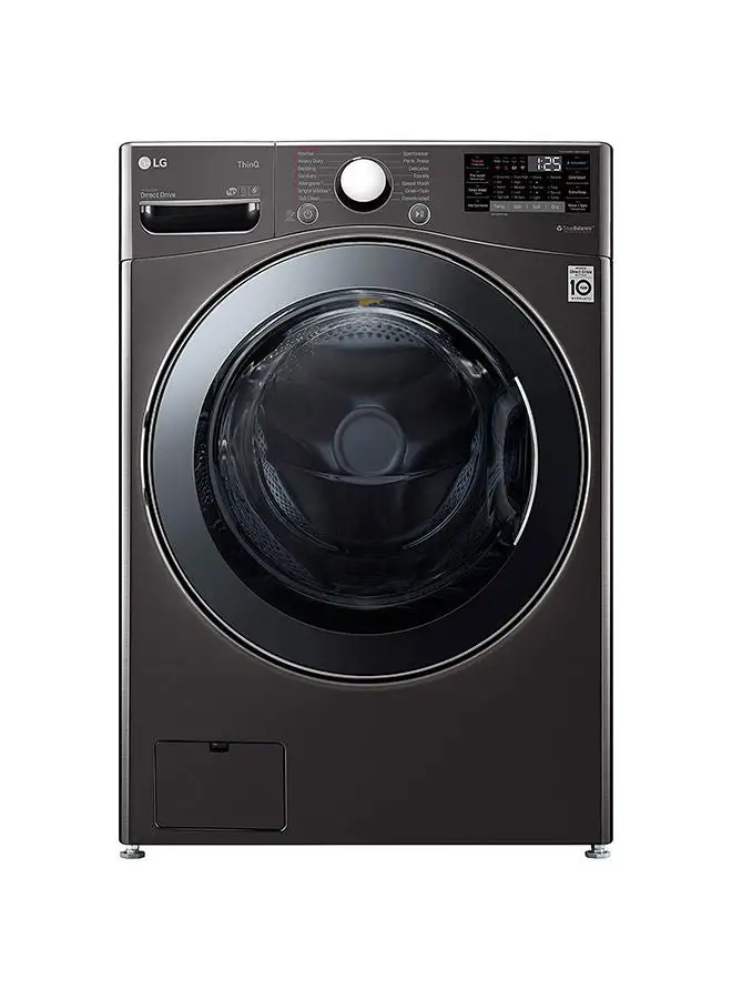 Lg 20/12 KG Front Loading Washer & Dryer With TurboWash, Steam With 6Motion Inverter Direct Drive Motor, 1100 RPM, Steam Technology 3375 W F20L2CRV2E2 Black