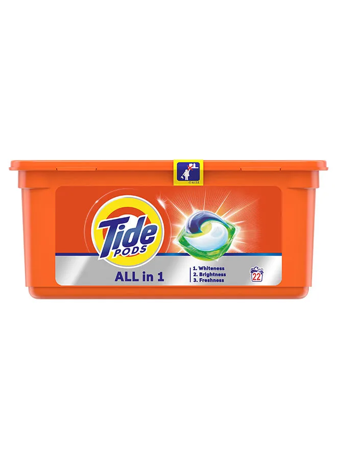 Tide Wow All in 1 Pods Original Scent 22 Count Multicolour 554.4grams