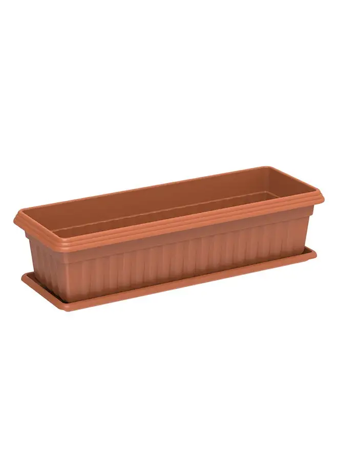 Cosmoplast ExoPlanter Small W/Tray Terracota 16x49x21cm