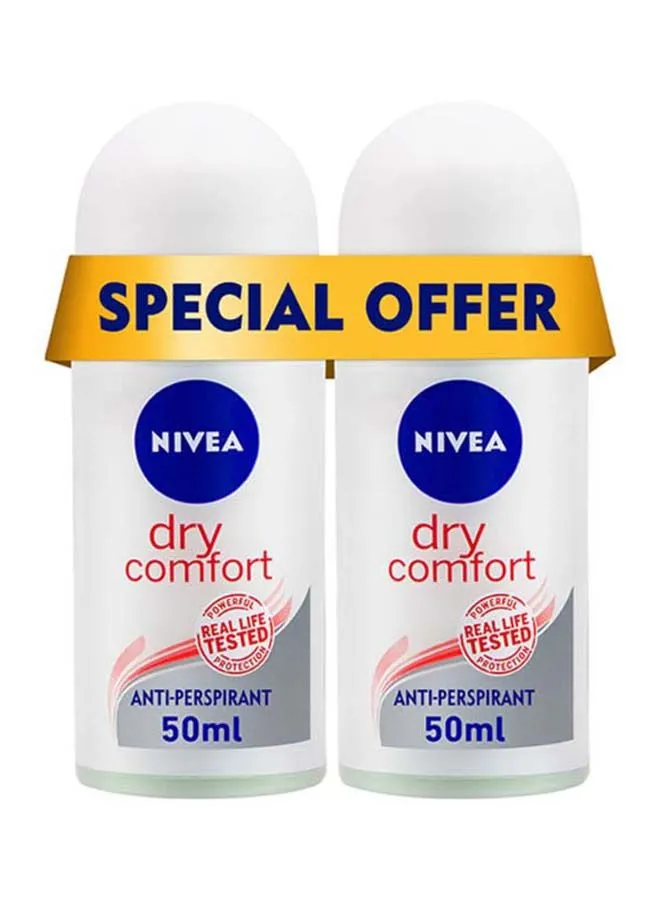 Nivea Pack Of 2 Antiperspirant Roll On 50ml