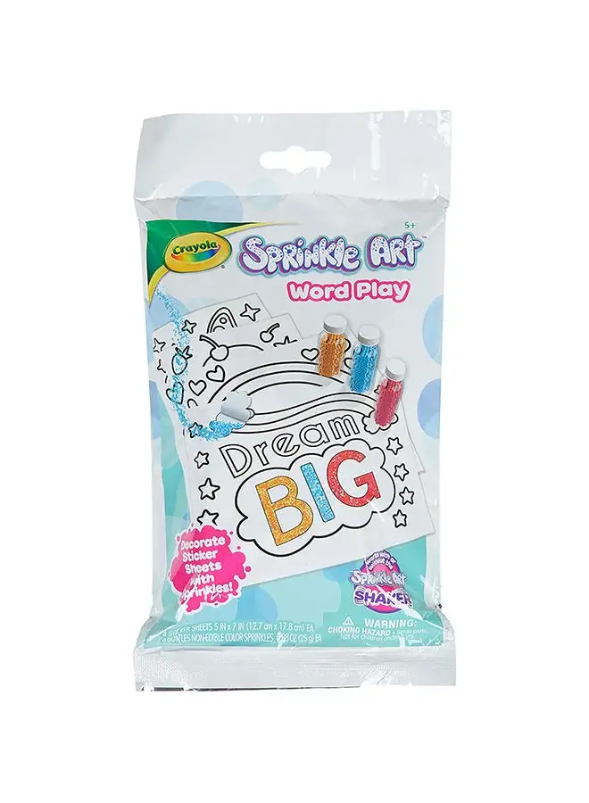 Crayola Sprinkle Art, Word Play A Countivity Kit 3.175 X 14.06 X 26.03cm