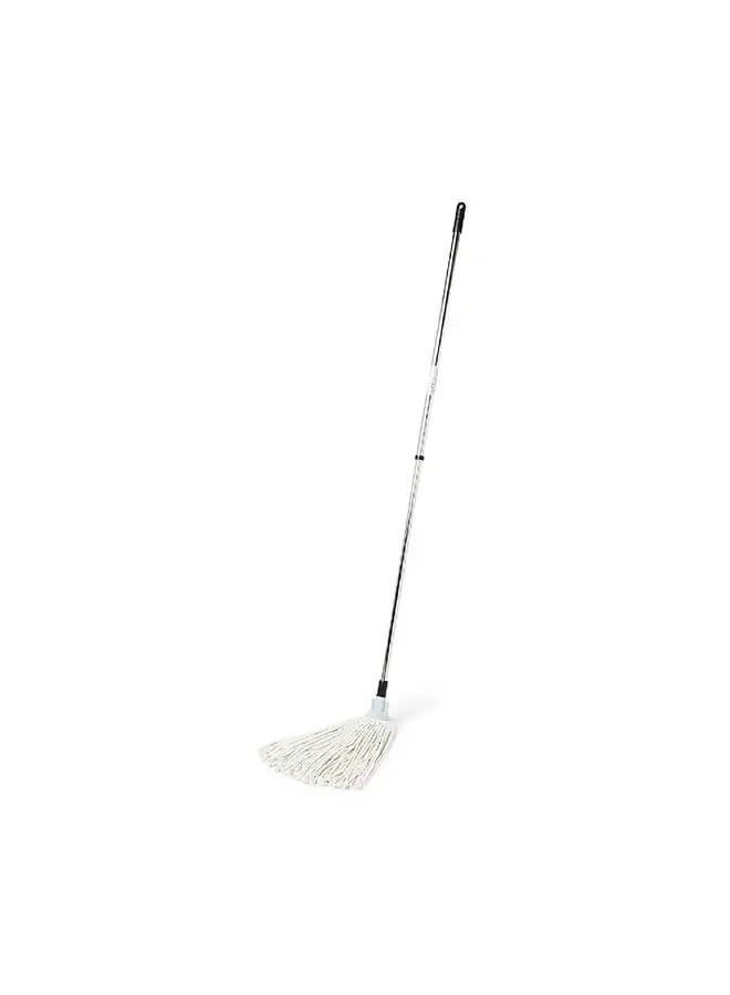 APEX Cotton Mop With Chrome Telescopic Handle Silver 11x77x11cm