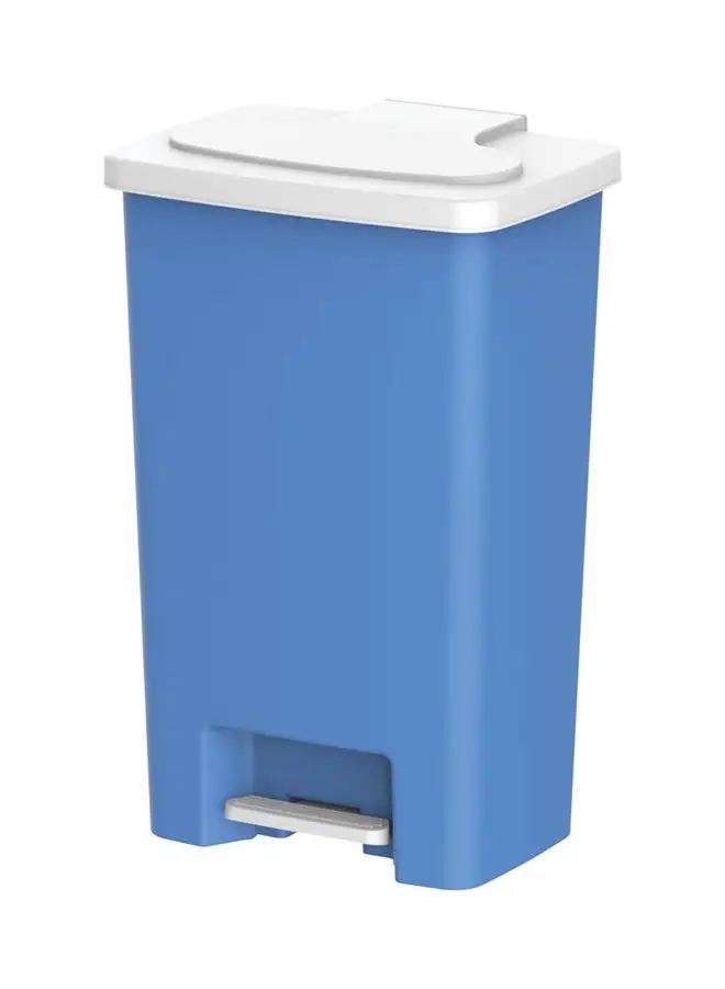 Cosmoplast 50-Liter Step-on Waste Bin With Pedal Blue