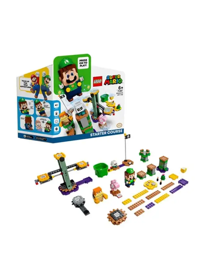 LEGO 6332715 LEGO 71387 Super Mario Adventures with Luigi Starter Course Building Toy Set (280 Pieces) 6+ Years