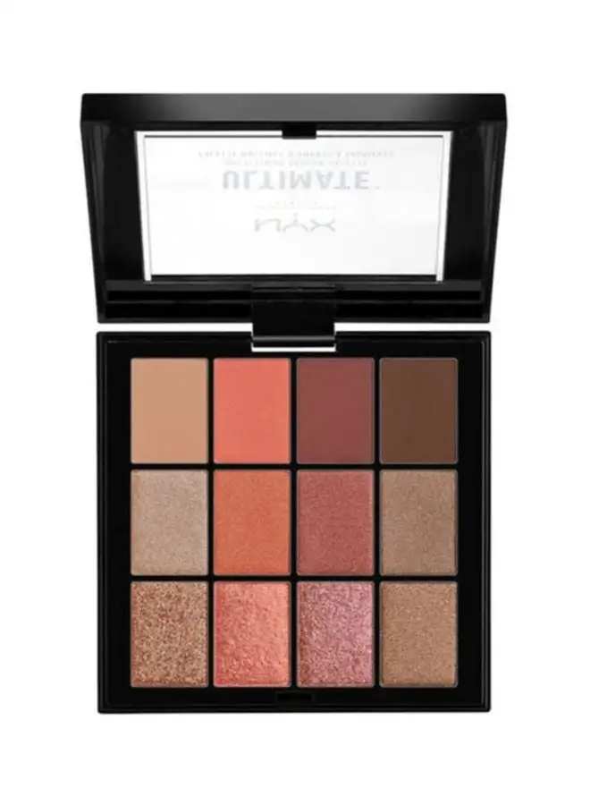 NYX PROFESSIONAL MAKEUP Ultimate Multi-Finish Shadow Palette - 08 Warm rust