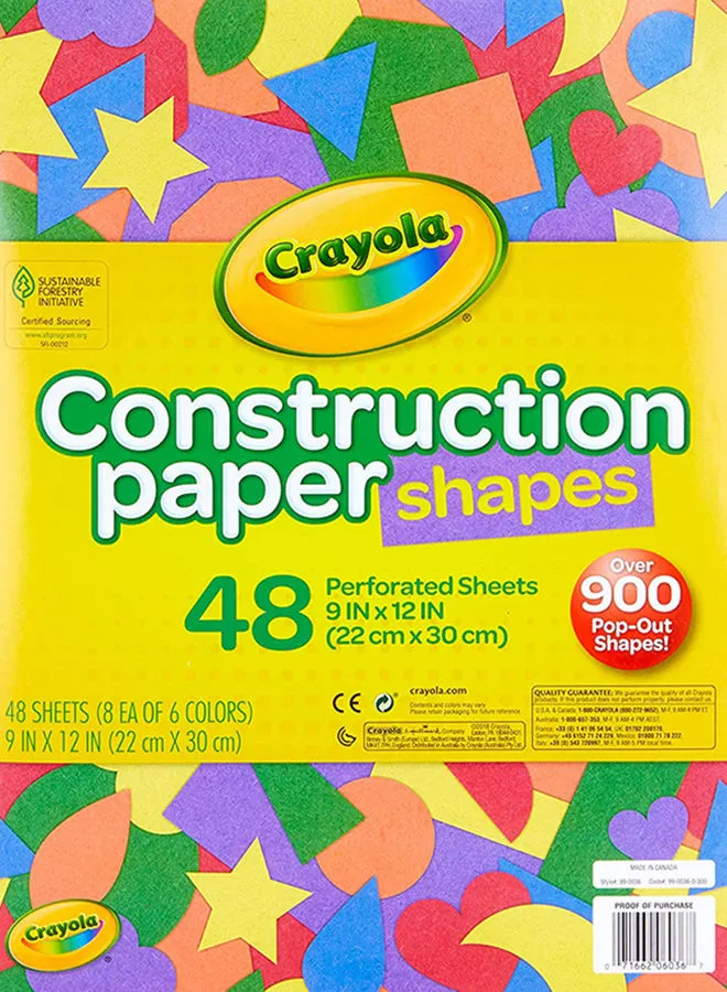 Crayola 48 Micro-Perforated Sheets 9x12inch 