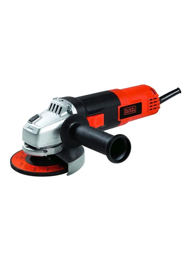 BLACK+DECKER 820W Small Angle Grinder with 1 Grinding Disc and 6 Cutting Discs G720P-B5 Orange/Black/Silver