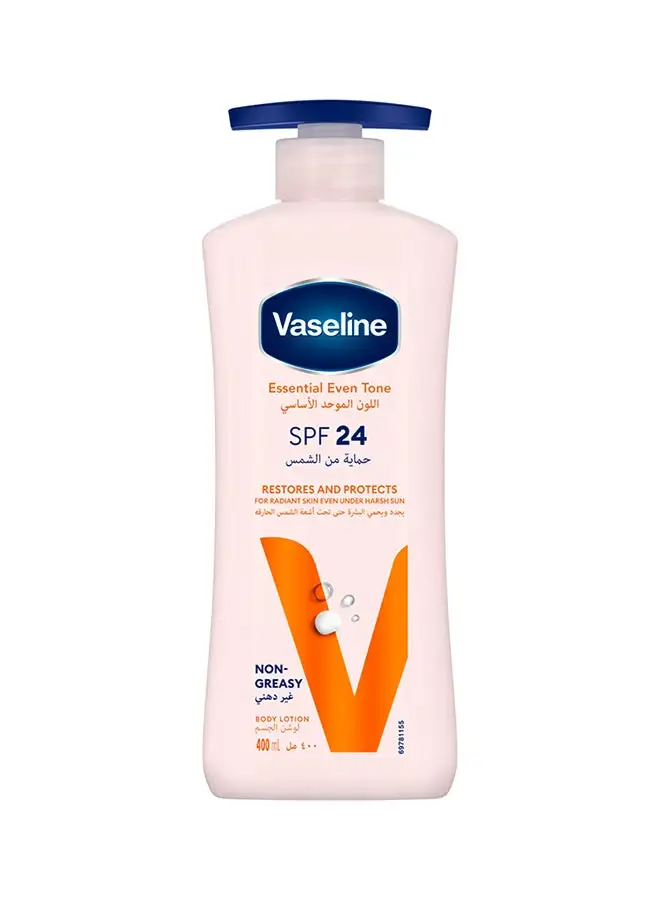 Vaseline Essential Even Tone Body Lotion  Spf 24 400ml