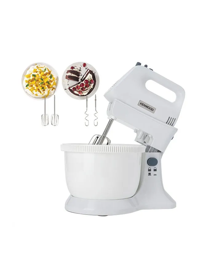 KENWOOD Stand Hand Mixer (Electric Whisk) With Rotary Bowl 3.4 L 450 W HMP32.A0 White