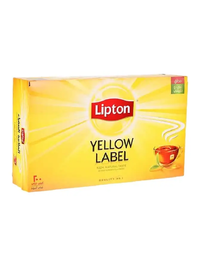 Lipton Yellow Label Black Tea 200 Teabags 400grams