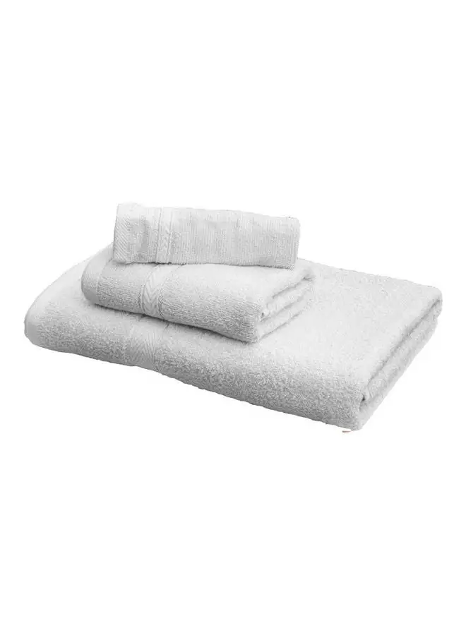 Princess 3-Piece Fast Absorbent Towel Set White 70 x 140cm