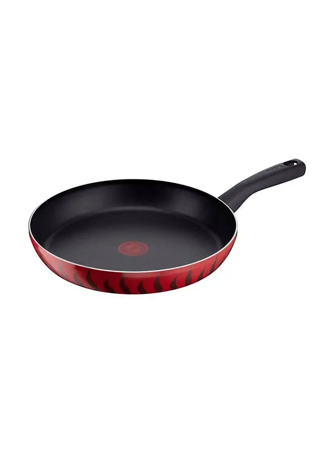 Tefal G6 Tempo Flame Frypan, Non-Stick, Red, Aluminium Black/Red 30cm