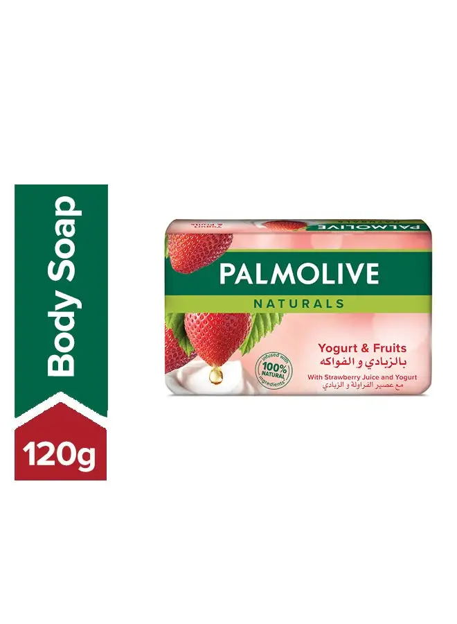 Palmolive Naturals Bar Soap With Strawberry And Yoghurt 120grams