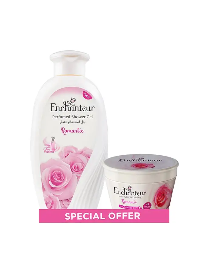 Enchanteur Romantic Assorted Pack 250ml Shower Gel 200ml Cream