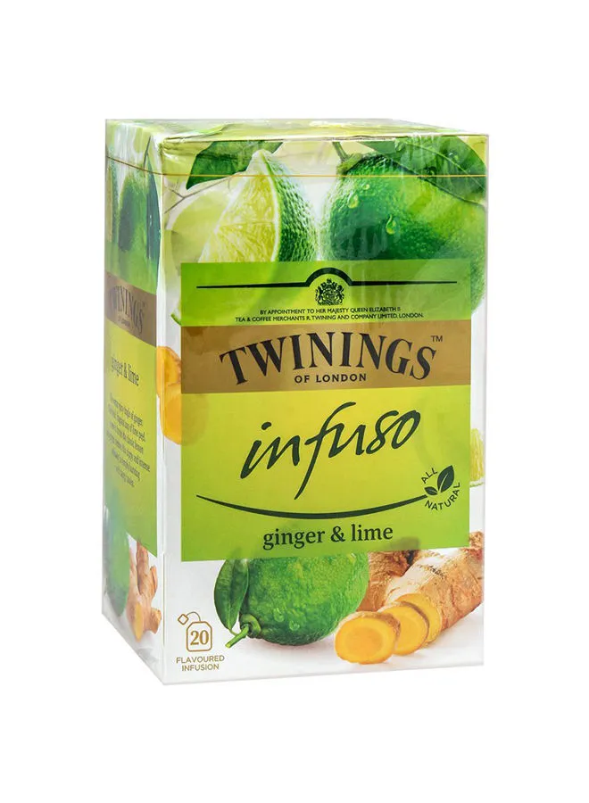 Twinings Infuso Ginger And Lime Tea 20 Bags 1.5grams