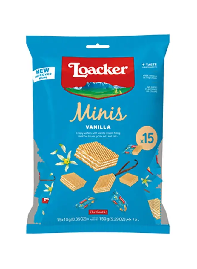 Loacker Minis Vanilla Cream Filled Wafers 150grams