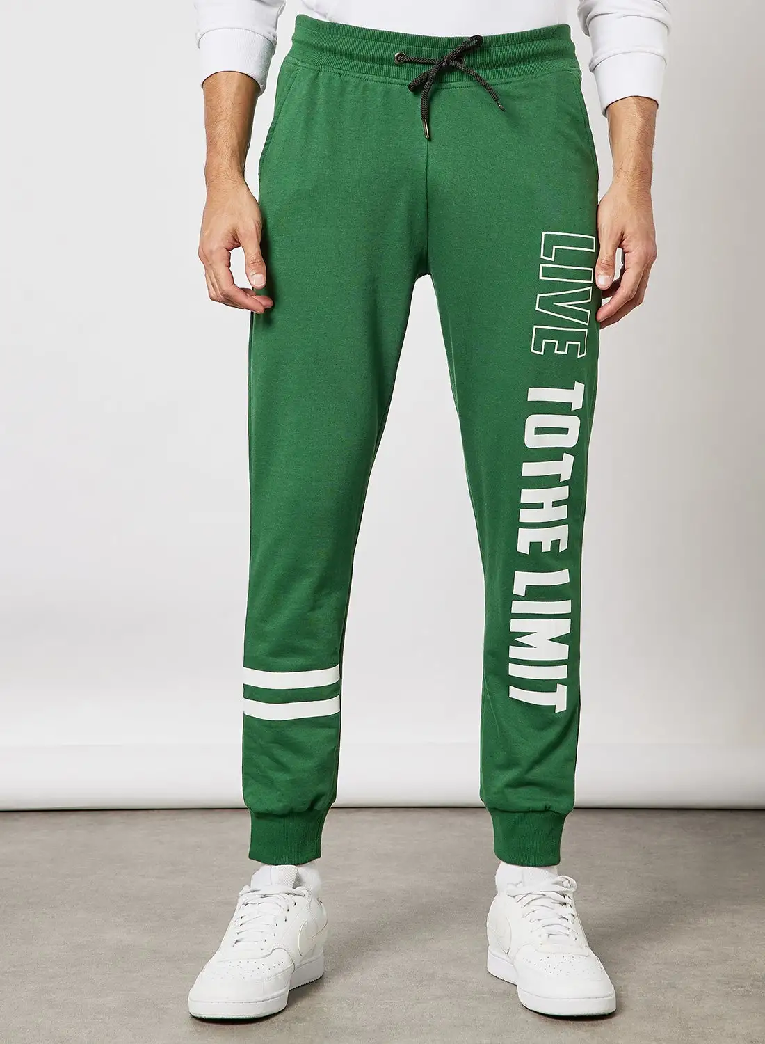 ABOF Regular Fit Joggers Dark Green