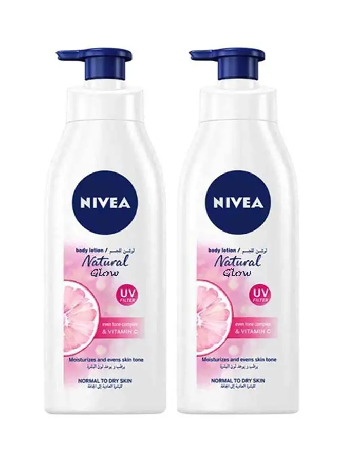 Nivea Natural Glow Body Lotion Pack Of 2 400ml