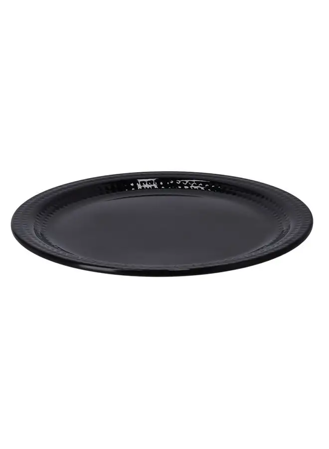 Royalford Melamine Dinner Plate Black 11inch 