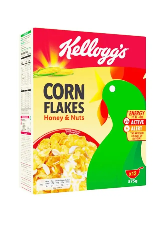 Kellogg's Honey And Nuts Corn Flakes 375grams