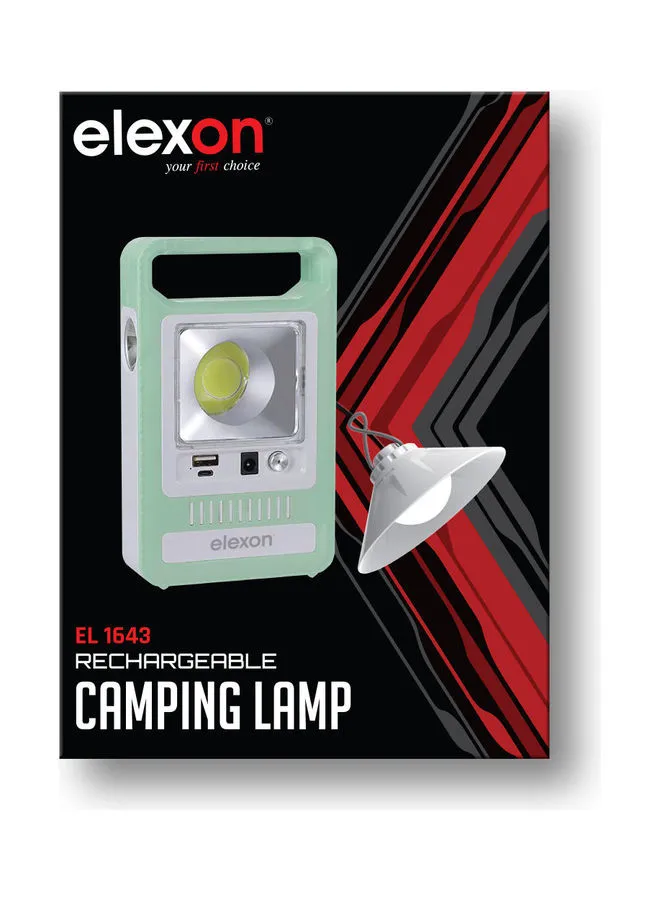 elexon Rechargeable Camping Lamp EL1643 White 18cm