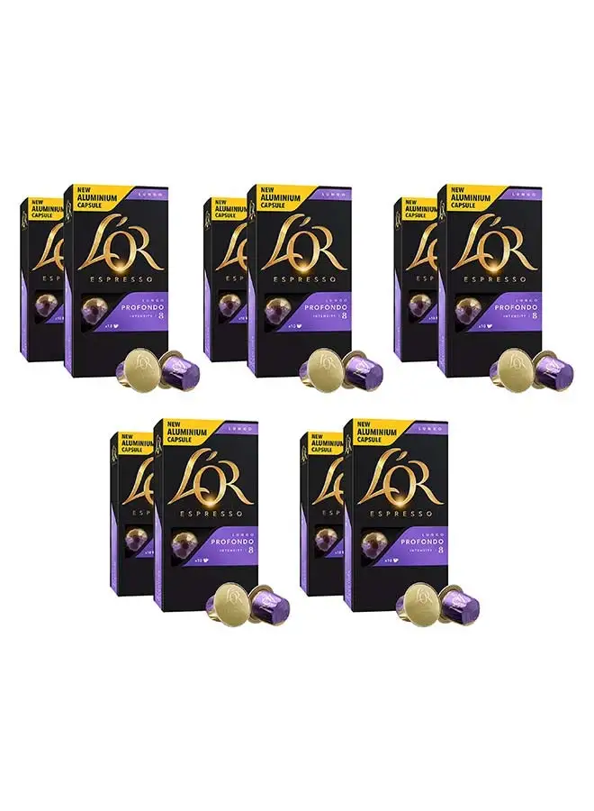 L'OR Nespresso Compatible Aluminium Coffee Profondo Capsules 52grams Pack of 10