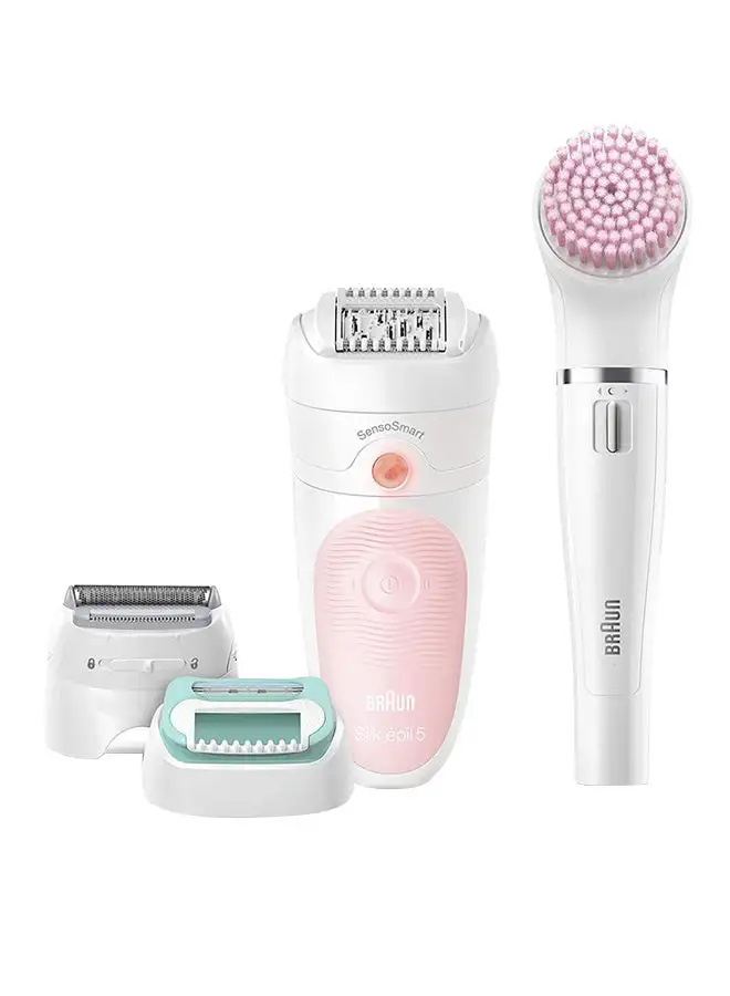 BRAUN Silk-Epil SE 5875 Beauty Wet And Dry Epilator White/Pink