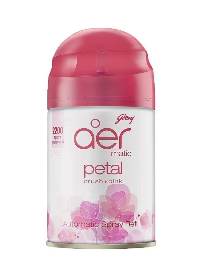 Godrej Aer Matic Automatic Air Freshener Refill Petal Crush Pink 225ml