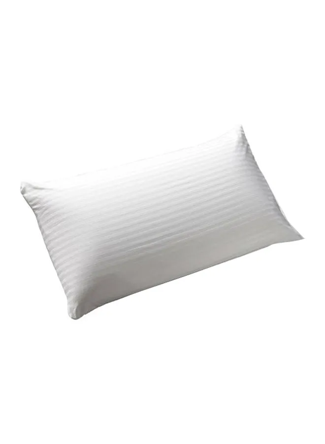 Maestro Soft Hotel Striped Bed Pillow Microfiber White 50x90cm