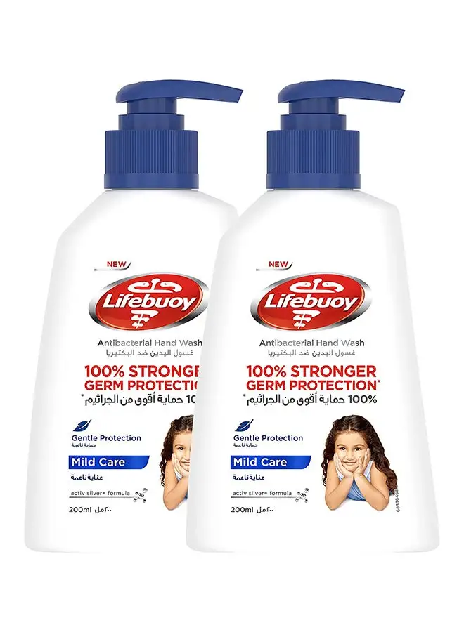 Lifebuoy Active Silver Formula Mild Care Hand Wash 200ml Pack of 2