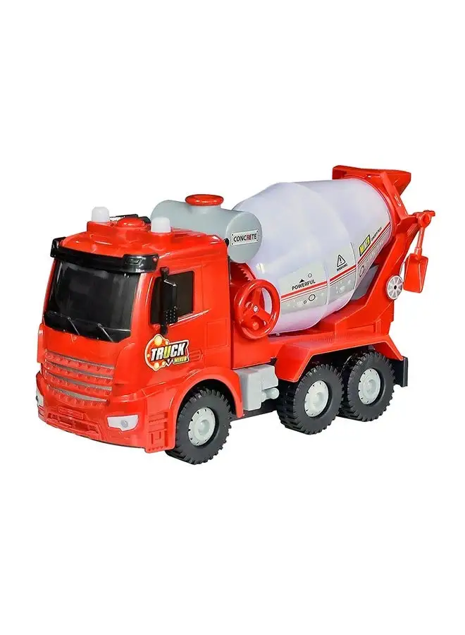 BUBBLE TOWN Bubble Blowing Cement Truck - مناسبة لمدة 4 سنوات وما فوق. 40.5 × 20.2 × 13.2 سم