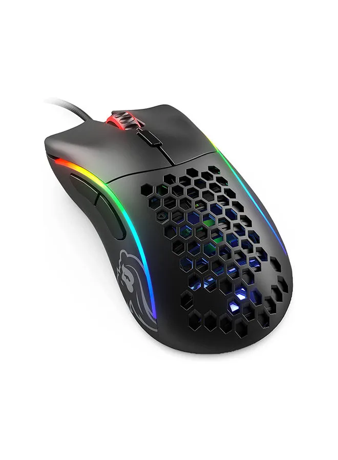 Glorious Glorious Model D- (Minus) Wired Gaming Mouse - RGB 61g Lightweight Ergonomic Wired Gaming Mouse - Backlit Honeycomb Shell Design Mice (Matte Black)