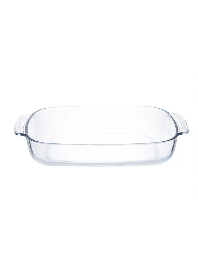 TALIONA Rectangle Glass Baking Dish With Handle Clear 2.7Liters