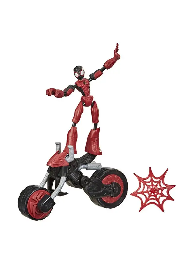 MARVEL Marvel Bend and Flex, Flex Rider Spider-Man Action Figure Toy, 6-inch Flexible Figure and 2-In-1 Motorcycle For Kids Ages 4 And Up