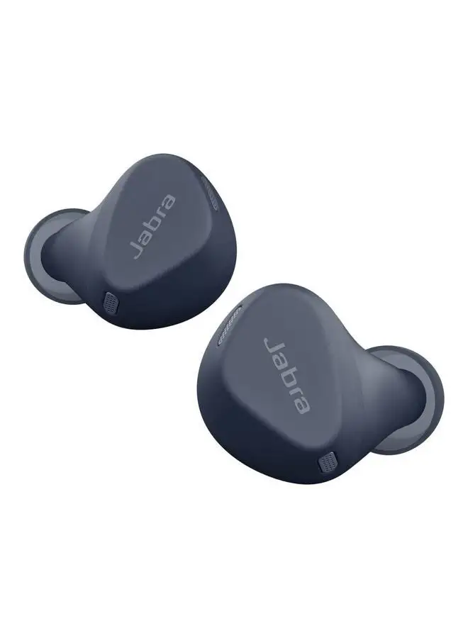Jabra Elite 4 Active In-Ear Bluetooth Earbuds - True Wireless Ear Buds with Secure Active Fit, 4 built-in Microphones, Active Noise Cancellation and Adjustable HearThrough Technology Navy Blue