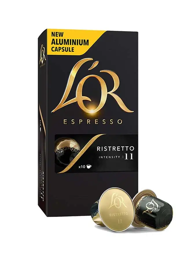 L'OR Intensity 11 Espresso 10 Capsules Ristretto 52grams