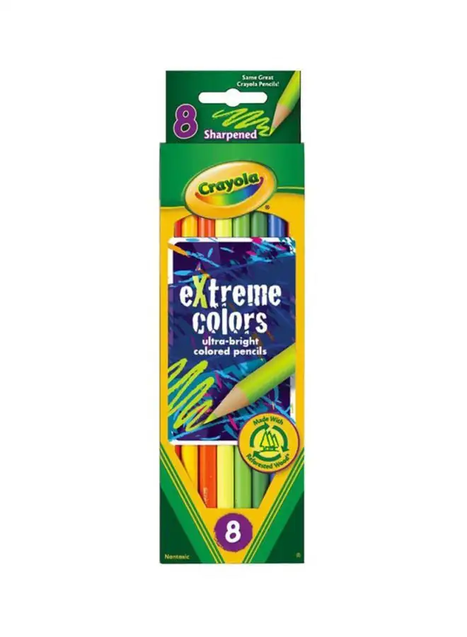 Crayola Crayola - 8 Extremes Colored Pencils 10.6cm