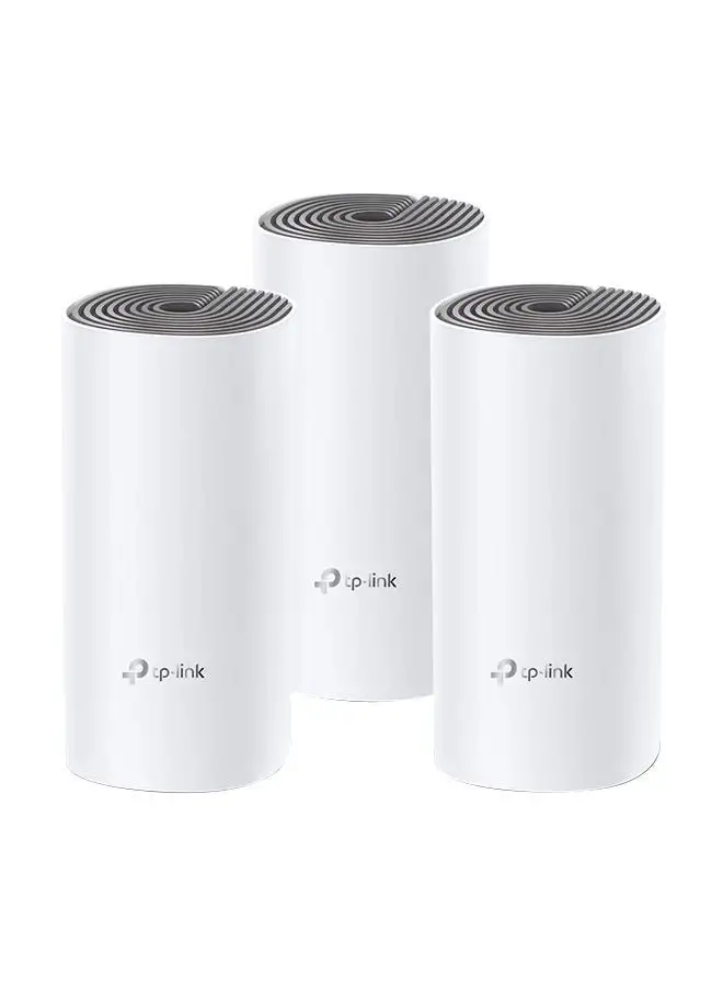 TP-LINK Deco E4 (3-Pack) AC1200 Advanced Whole Home Mesh Wi-Fi System, 100 Devices Connectivity, Covergae for 3-4 Bedroom Houses, Parental Controls, Works with Alexa White