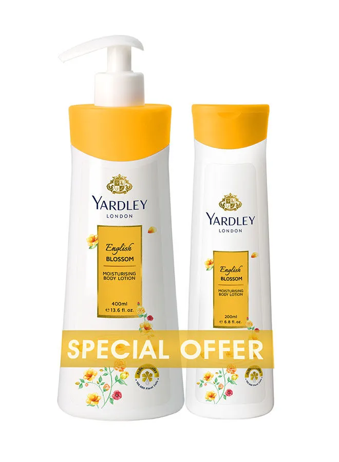 Yardley Pack Of 2 Body Lotion English Blossom 600ml